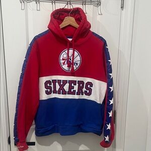 Mitchell & Ness 76ers Hoodie Size Medium